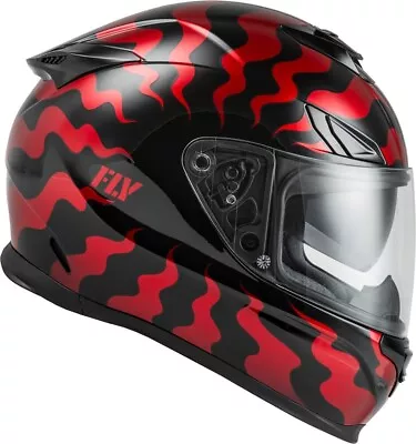 Fly Racing Full Face Sentinel Venom Helmet - Red / Black - Size Medium • $124.95