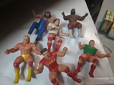 Lot Of 6 Thumb Wrestlers Vintage 80s Toys • $28
