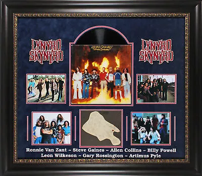 Lynyrd Skynyrd (7) Van Zant Collins Gaines Signed Framed Display JSA #XX95108 • £5629.94