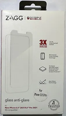 NEW ZAGG Glass Anti-Glare Screen Protector For Apple IPhone 13/ 13 Pro (6.1 ) • $11.99