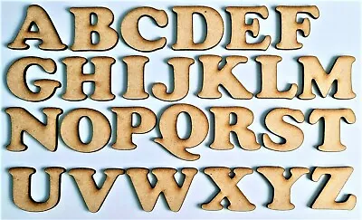 $1.72 • Buy Wooden Letters Number Sizes 2cm - 6cm  Small MDF Mini Laser Cut Alphabet Font