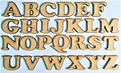 $1.72 • Buy Wooden Letters Number Sizes 2cm - 6cm  Small MDF Mini Laser Cut Alphabet Font