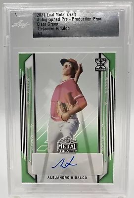 2021 Leaf Metal Alejandro Hidalgo Auto Rookie National Pride Minnesota Twins 1/1 • $19.99