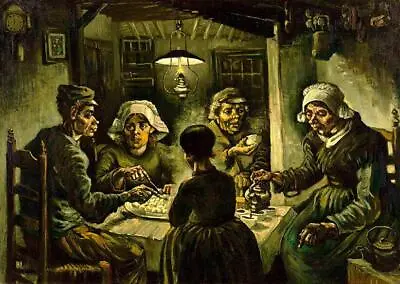 The Potato Eaters Vincent Van Gogh (1885) Wall Art Print Famous Painters • £6.49