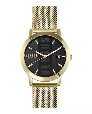 Versus Versace Mens Barbes Gold 44mm Bracelet Fashion Watch • $100