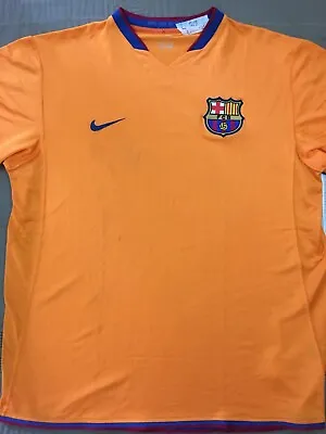 2006 2007 Barcelona Away Football Soccer Shirt Jersey Messi Ronaldinho Xavi Era • $20