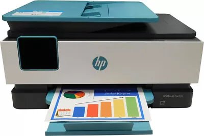 Restored HP OfficeJet Pro 8035 Blue Wireless All-In-One Color Inkjet Printer • $139.99