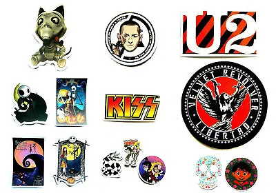 Film Cartoon Band Music Rock Sticker Adhesive Decal Britpop Metal Punk • £2.99