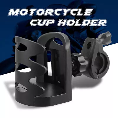 Motorcycle Adjustable Handlebar Cup Holder Mount Drink Water Bottle For ATV Bike • $8.49