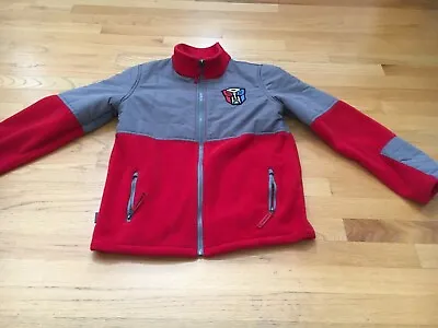Boys Fleece Softshell Jacket Size Large (14/16) With Transformers Patch • $14.99