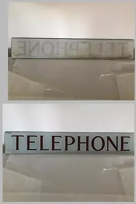 K6 PHONE BOX Glass Telephone Sign - Original X4 • £170