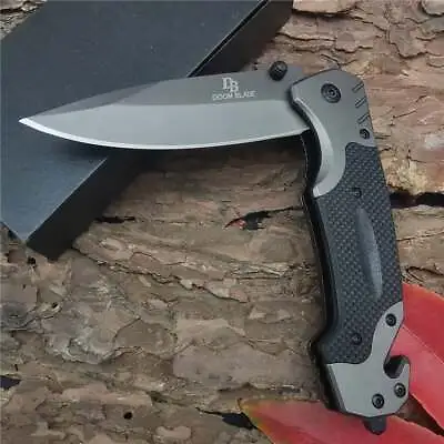 Outdoor Self-defense Wild Hunting Folding Wilderness Survival Tactical Knife • $10.79