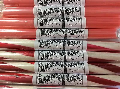 £10 • Buy 14 Sticks Of Blackpool Rock  7 Mint 7 Straw/cream