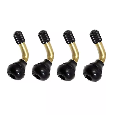 New Tire Bent Valve Stem 90 Degree Angel For Moped Scooter Tubeless Tires 4 PC • $13.95