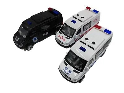 Mercedes-Benz China Ambulance And Police Car 1:32 Die-cast Cars Model Toys 6  • $23.29