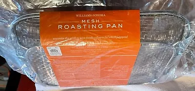 WILLIAMS SONOMA 15x11” Mesh Roasting Pan - Use On BBQ Grill For Smoky Flavor NEW • $17.99