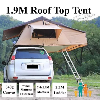 Rooftop Roof Top Tent 3.1x1.9M Camper Trailer 4WD 4X4 Camping Car With Ladder • $1250