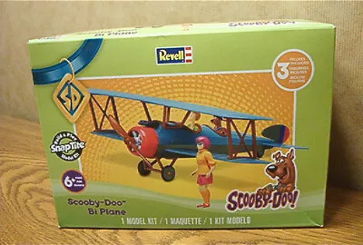 REVELL Snap-Tite Scooby-Doo Bi Plane Model Kit #85-1995  3 Figures Included • $19.95