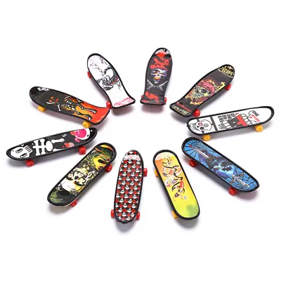 Plastic Mini Skate Finger Skateboarding Fingerboard Novelty Toys For Boys Gi^$1 • $7.86