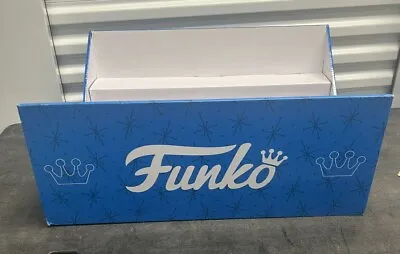 Official Funko Logo Blue Display Stand Box Licensed Retail Fits 10 Pops Large • $39.99