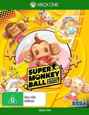 Super Monkey Ball Banana Blitz HD XBOX One Family Kids Party Game Microsoft XB1 • $58