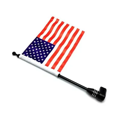 Motorcycle Rear Side Mount Flag Pole American Nylon For GL1800 Luggage Rack AS • $11.99