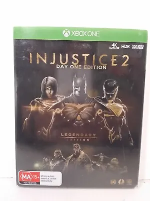 Injustice 2: Day One Edition (Xbox 1 2018 Steelbook) Complete Warner Bros • $65