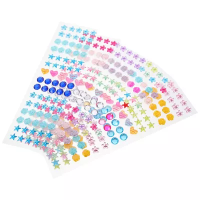 Nail Stickers Rhinestones Self Adhesive DIY Decor 5 Sheets • £8.19