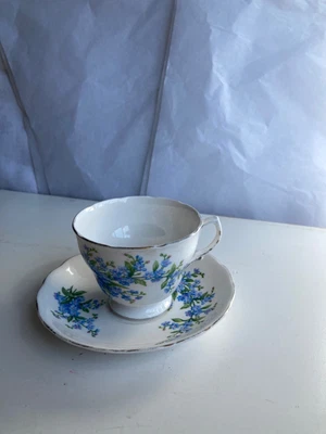 £2.99 • Buy Royal Osborne Forget Me Not Teacup & Saucer