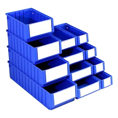 NEW Quality Heavy Duty Plastic Parts Storage Shelf Bins - Size Choice • £115.33