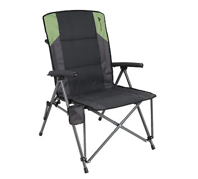 $39.97 • Buy Camping Chair Heavy Duty Folding Chair With Cup Holder Outdoor Beach Seat 330lbs