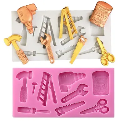 £3.25 • Buy Silicone Tools Hammer Fondant Mold Cake Chocolate Baking Mould Topper Decoration