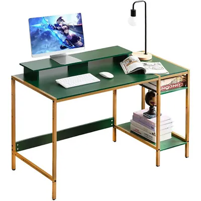 Computer Desk Laptop PC Study Table Writing Home Office Desk Workstation Storage • £44.99