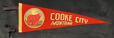 Vintage Cooke City Montana 17 Inch Pennant Bear Graphic • $34.99