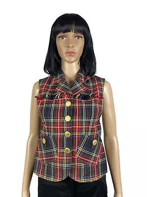 Moschino Vintage Checkered Vest Size 36 • $80