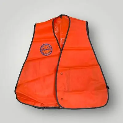 $24.99 • Buy Blaze Orange Vinyl Hunting Vest W/ Pennsylvania Game Commission Patch Size M