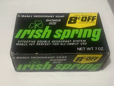 Colgate Palmolive IRISH SPRING  A Manly Deodorant Soap 3 1/2 Oz New NIB* Vintage • $12.99