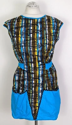 £24.99 • Buy TRUE VINTAGE 50s FULL APRON / PINNY COTTON. ABSTRACT, MULTICOLOURED. ONE SIZE