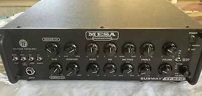 MESA/Boogie Subway TT-800 Bass Amp + Footswitch/Gig Bag • $1150