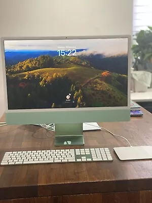 Apple IMac 24  (512GB SSD Apple M1 3.20GHz 8GB 8-Core GPU) Green - MGPJ3B/A • £480