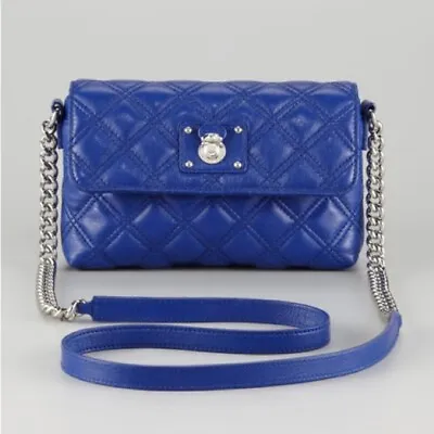 Marc Jacobs Single Quilted Blue Crossbody Bag • $150