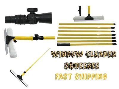 £14.99 • Buy 11FT Telescopic Window Cleaning Pole Conservatory Roof Cleaner Squeegee