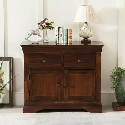 £379 • Buy French Hardwood Mahogany Stained Small Sideboard - 2 Doors Drawers Cupboard HW19