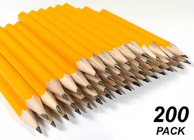 Bulk 200 Pack HB Lead Pencils 1/2 Half Length Orange - Good For Bingo Keno Etc • $46.91