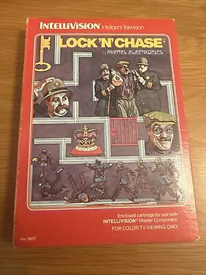 Intellivision Lock 'n' Chase Boxed With Manual & 2 Overlays • £12.99