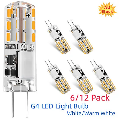 G4 Bi-Pin Base Light Lamp AC/DC 12V G4 Light Bulb 6/12 Pack LED Bulbs Lamp 1.5W • $23.39