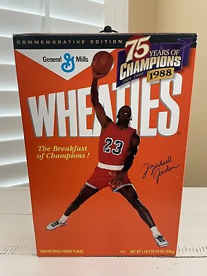 Michael Jordan 1988 Wheaties Box & The Last Shot Collection Plate • $49.99