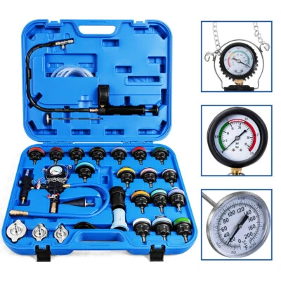 $83.50 • Buy 28 PCS Radiator Pressure Tester Vacuum-Type Cooling System Refill Kit