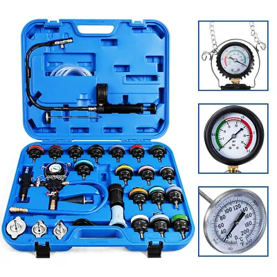 28 PCS Radiator Pressure Tester Vacuum-Type Cooling System Refill Kit • $77.99