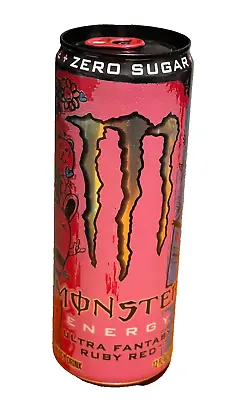 New 12 Floz Monster Energy Ultra Fantasy Ruby Red Zero Sugar Drink 1 Full Can • $14.99